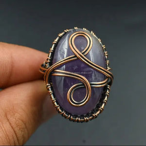 Colgante de Labradorita Natural Tallada en Forma de Flor, Chapado en Oro sobre Plata de Ley, con Alambre Envolvente Estilo Vintage, Hecho a Mano, para Regalo de Aniversario Moderno - Product Image 3