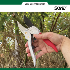 Tijeras de podar segmentadas industriales SONO G703 de alta calidad con revestimiento de PTFE, mango de aluminio y empuñaduras de PVC - Product Image 3