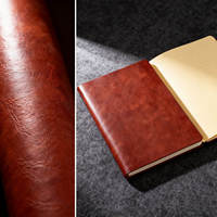 Cuir synthétique PU style rétro en cuir de vachette recyclé pour emballage de classeurs et carnets – Vente en gros