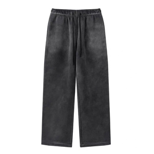 High Quality Custom Washed 100% Cotton Pullover <b>Hoodie</b> Sweat Pant Tracksuit Casual Winter Wear Heavyweight and Breathable - Product Image 3