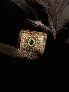 Luxury Crystal Clutch Bag Handmade Square Design Rani Industries RI533 Polished <b>Candy</b> Pattern - Product Image 4