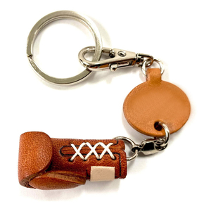 <b>Leather</b> Mini Boxing Glove Keychain With Lace-Up Design For Adults Martial Arts Gear - Product Image 4