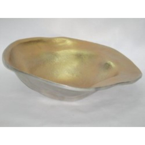 IrregularBowl Handmade Modern Home Decor Silver Gold Finish Living Room Tabletop Indoor Use - Product Image 4