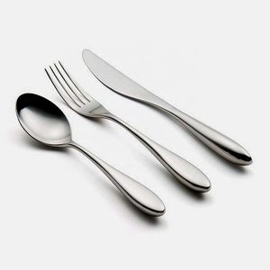 Vente en gros, offre spéciale, ensemble de couverts plaqué argent, cuillère et couteau créatifs, ensemble de couverts pour restaurant, table de mariage - Product Image 1