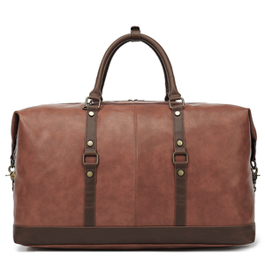 Sac de voyage en cuir PU personnalisé, sac de sport de plein air, sac de rangement, sac de week-end, sac de voyage en cuir pour hommes et femmes - Product Image 3
