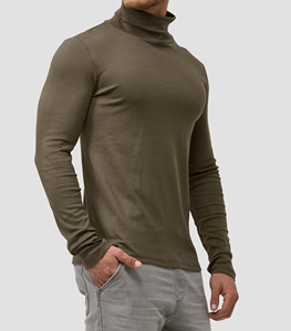 Men's <b>Quarter</b>-<b>Zip</b> Golf Pullover 100% Cotton Fleece Winter Activewear <b>Sweater</b> with Custom Front Logo Blank Athletic Shirt - Product Image 5