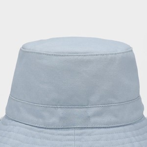 Lightweight Well Stitch <b>Light</b> Blue Fisherman Adjustable Denim Bucket <b>Hat</b> Unisex Formal Spring Summer Solid Color Frayed Raw Hem - Product Image 6