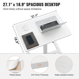 28 \ "-44 \" scrivania Mobile regolabile a molla a Gas 4 ruote girevoli a 360 gradi (2 chiudibili a chiave) portatile da 40 libbre ufficio di carico - Product Image 6