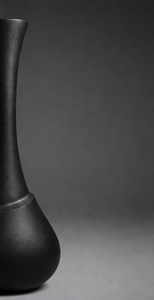 Elegante Florero Negro de Cuello Largo, Florero Moderno con Textura Mate, Florero Minimalista Nórdico, Decoración de Mesa de Lujo para el Hogar - Product Image 5