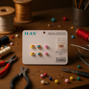 Ilan Abalorios Perline in argilla polimerica a forma di pesce 5x9 mm 20 pezzi per la creazione di gioielli - Product Image 3