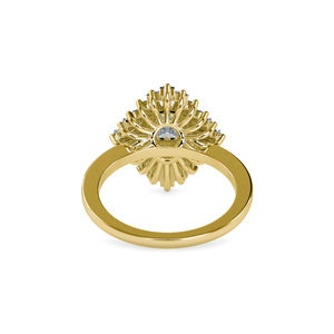 Premium Quality 925 Silver <b>Large</b> Cocktail Core Moissanite Diamond Birthday Gift Women <b>Ring</b> - Product Image 6