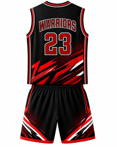 Elegante Conjunto de Baloncesto con Elementos Gráficos Atrevidos, Material Transpirable y Costuras Resistentes para Profesionales y Jugadores - Product Image 3