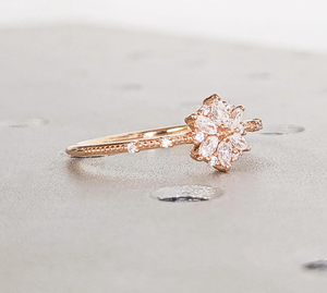 Anillo Moderno de Oro con Corte de Pera, Estilo Punk, con Diamantes Cultivados en Laboratorio, Certificado IGI, Joyería Unisex, Regalo Elegante para Uso Diario, Anillo de Compromiso - Product Image 3