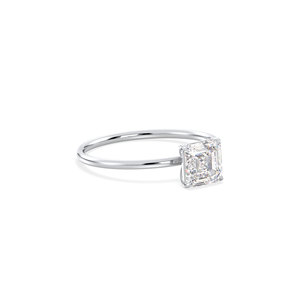 Anillo de Moissanita de 1.12 Quilates con Certificado REYES GRA, Plata de Ley 925, Chapado en Oro Blanco de 14K y 18K, Joyería Fina - Product Image 3
