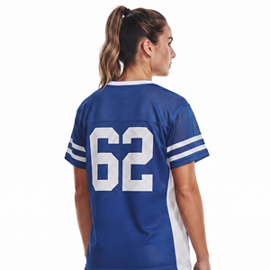 Women Sublimated Lacrosse Jersey Women's V-Neck Short Sleeve Mesh Lacrosse Breathable Custom Number Team Lacrosse Jerseys - Product Image 2