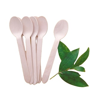 ช้อนไม้ธรรมชาติ อุปกรณ์ครัวรักษ์โลก ทนทาน พื้นผิวเรียบเนียน ช้อนสำหรับทำอาหารและเสิร์ฟ - Product Image 2