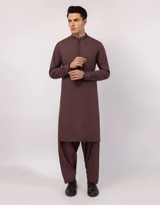 Elegante Shalwar Kameez Tradicional Indio de Algodón de Alta Calidad para Hombre |   Ropa para Fiestas y Eventos de Boda Sin Arrugas - Product Image 3