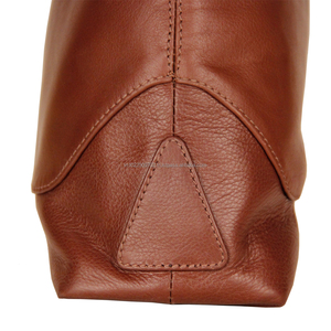 Wholesale Price Customizable Vintage Lady Style Hobo <b>Handbags</b> Soft Cowhide Genuine Leather for Women Brown - Product Image 6