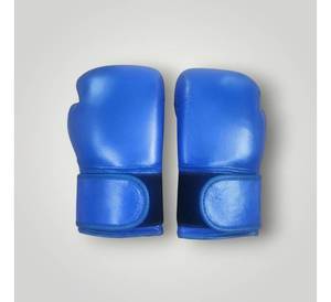 Gant de boxe en cuir bleu, main droite, pour entraînement, durable, à enfiler, unisexe, adulte - Product Image 2