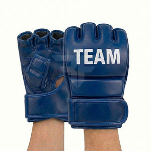 Guantes de boxeo MMA al por mayor, de cuero PU, con logo personalizado, guantes de entrenamiento para MMA y guantes de gimnasio. - Product Image 3