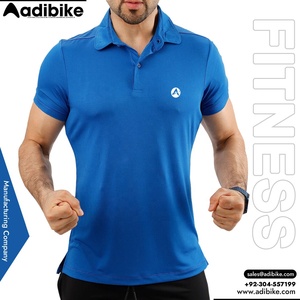Polos de etiqueta privada para atletas Fitness Ropa informal Venta caliente Botón Decoración OEM Proveedores al por mayor - Product Image 3