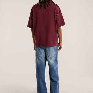 Camiseta Unisex de Corte Cuadrado, 100% Algodón de Alto Gramaje, de Alta Calidad, Hombros Caídos, Talla Grande, OEM, Personalizada, Venta al por Mayor, Camisetas para Hombre - Product Image 4