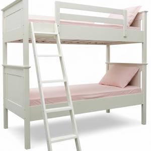 Lit superposé empilable moderne en pin de Nouvelle-Zélande avec échelle pour chambre d'enfant ou appartement - Product Image 6