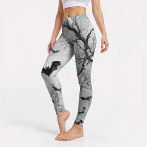 Leggings Bohemios de Cintura Alta con Estampado Paisley, Control de Abdomen, Tejido Elástico de Spandex, Pantalones de Yoga para Mujer - Product Image 6