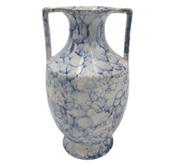 Vase de glaçure de réaction 2025 Vase de bouteille en céramique émaillée bleue en céramique concise