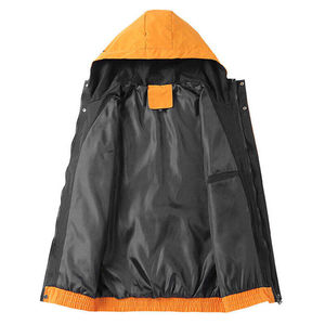 Chaqueta Cortavientos Transpirable e Impermeable con Cierre de Cremallera, Logotipo Impreso, OEM Personalizado, Talla Grande, para Hombre, Tejido con Memoria, para Invierno - Product Image 6