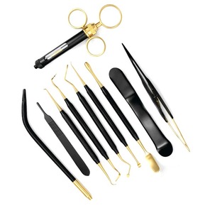 Kit de Instrumentos Dentales de Alta Calidad, Recubiertos en Negro y Dorado, Instrumentos Quirúrgicos de Acero Inoxidable Alemán a Precio de Mayoreo - Product Image 2
