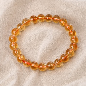 AAAA Natural Citrine 8mm Round Beaded Stretch <b>Bracelet</b> Healing <b>Crystal</b> Gemstone <b>Bracelet</b> Lucky Wealth Abundance Energy Jewelry - Product Image 5