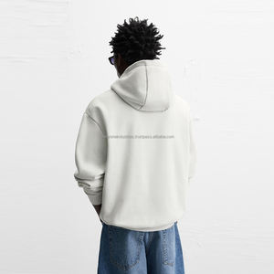 Sudaderas con capucha para hombre de algodón de peso pesado, sudaderas con capucha estampadas DTG de moda de gran tamaño, chaqueta de invierno bordada - Product Image 3