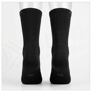 Crew <b>Socks</b> Geometric Pattern Blue Breathable Running <b>Socks</b> for Adults Spring Season - Product Image 2