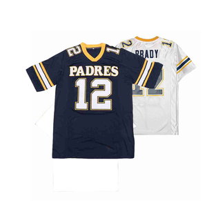 Maillot de football américain personnalisé à manches courtes, design imprimé, meilleure qualité et uniformes d'équipe en gros, maillot pour fans, vente chaude - Product Image 4