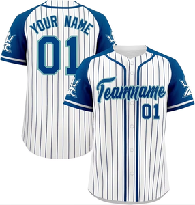 High Quality <b>Mesh</b> Breathable Heat-Transfer Printed 100% Polyester Quick Dry Baseball Sportswear Custom Embroidery Logo - Product Image 5