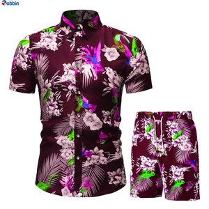 BOBBIN INDUSTRIES Ropa de Playa Personalizada para Hombre, Estilo Hip Hop, Tejido de Punto Transpirable de Spandex/Algodón, Estampado por Sublimación, con Botones - Product Image 5