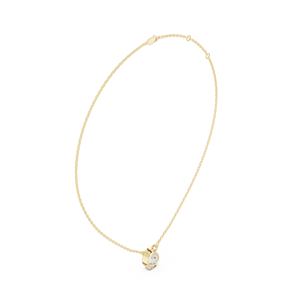 Delicado Collar Minimalista de Oro de 14 Quilates con Colgante de Diamante en Forma de Pera con Engaste de Bisel, Elegante Joya Solitaria, Idea de Regalo para Aniversario de Bodas - Product Image 4