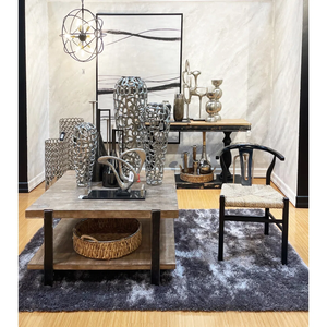 Décoration d'intérieur moderne de luxe, sculpture en aluminium, artisanat élégant pour salon et bureau - Product Image 3