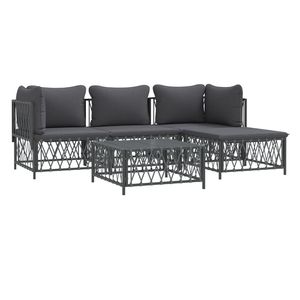 Set Lounge da Giardino Antracite - Product Image 3