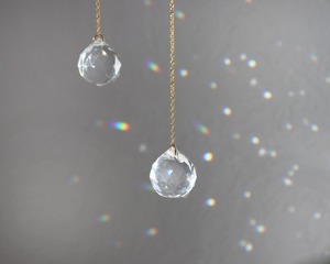 Attrape-soleil en métal et cristal de forme incurvée, élégant, idéal pour la décoration de la maison, du jardin, du balcon, de la fenêtre, idée cadeau - Product Image 4