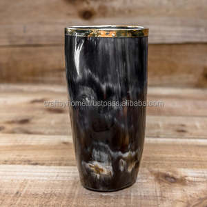 Gafas de cuerno de búhos personalizadas hechas a mano, vidrio Natural con Base de resina y base de madera - Product Image 2