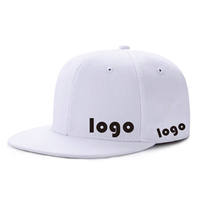Casquette Snapback Unisexe Personnalisée Broderie 3D 6 Panneaux à Sangle Réglable 100% Coton Toile/Jersey Visière Plate Décontractée Durable Quatre Saisons
