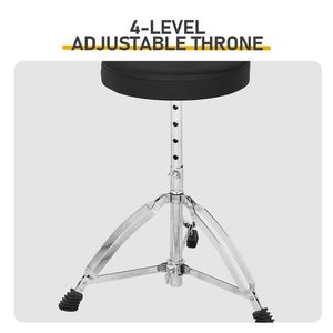 Set Batteria Completo per Adulti da 5 Pezzi con Pelli Mesh Argentati, Inclusi Grancassa, Rullante, Timpano da Terra, Piatto Ride da 16 pollici, Piatto Hi-Hat da 14 pollici - Product Image 4