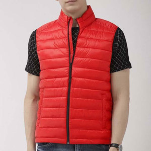 Gilet matelassé unisexe en toile contrastante, dernier design, style unique, imperméable, en polyester, pour l'hiver - Product Image 2