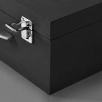 Boîte cadeau de luxe faite à la main boîte à outils vide recyclable intérieure personnalisée avec doublure en éponge de stratification mate options personnalisables