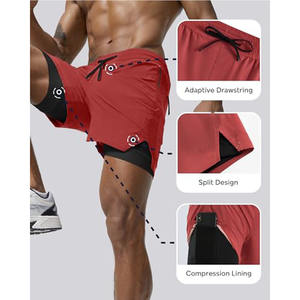Nouveaux designs de shorts de sport pour hommes, shorts de course, shorts de fitness, shorts d'entraînement, pantalons courts d'été pour hommes - Product Image 3