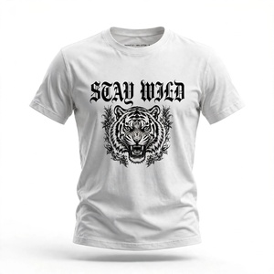 Camiseta de Hombre con Estampado Geométrico, Manga Corta, Cuello Redondo, Corte Regular, 100% Algodón, Impresión Digital, Transpirable, Ropa Casual de BD - Product Image 4