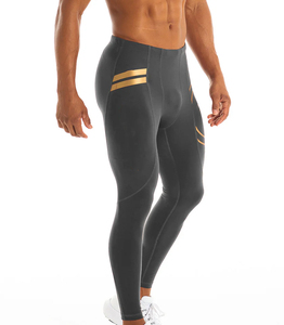 Pantalon de compression pour homme à prix de gros, séchage rapide, pour entraînement sportif et course à pied, sans poche, coupe ajustée, Legging, Pantalon pour homme - Product Image 3