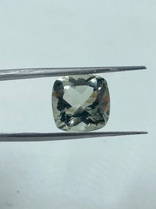 Natural Top Quality Green Amethyst Gemstone Loose Stone 14.87Carat 12MM <b>Cushion</b> Cut Green <b>Colour</b> For Jewelry Making - Product Image 2